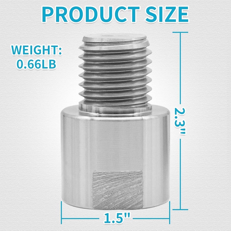 PNBO محول رأس المغزل لآلة النجارة، يحول FT 3/4" x 16 إلى MT 1" x 8 TPI - Image 3